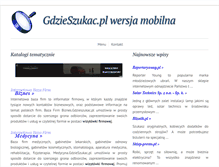 Tablet Screenshot of gdzieszukac.pl