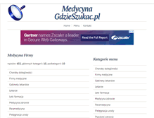Tablet Screenshot of medycyna.gdzieszukac.pl