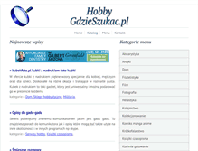 Tablet Screenshot of hobby.gdzieszukac.pl